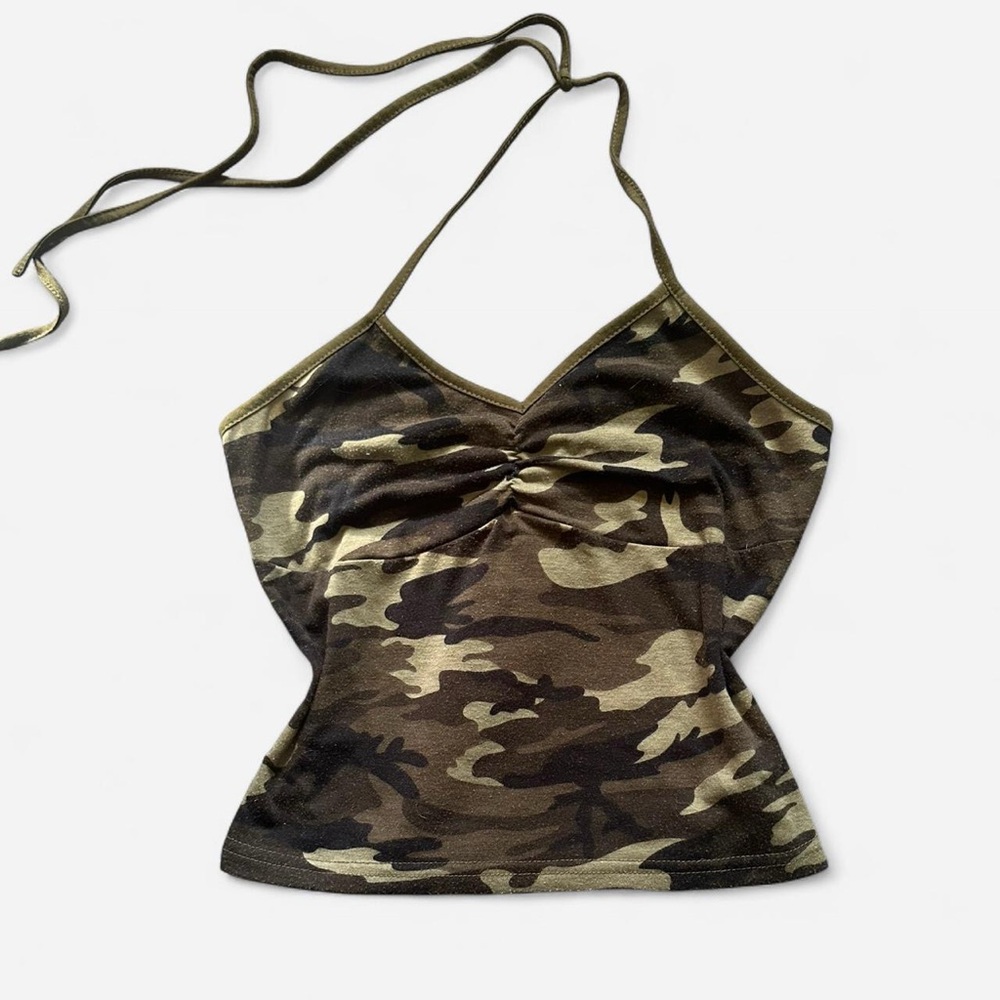 Camouflage Halter Top
